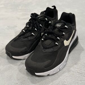 Nike Black and White Air Max 270 React